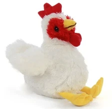 7 Inch Hug Ems Chicken Plush Stuffed Animal by Wild Republic