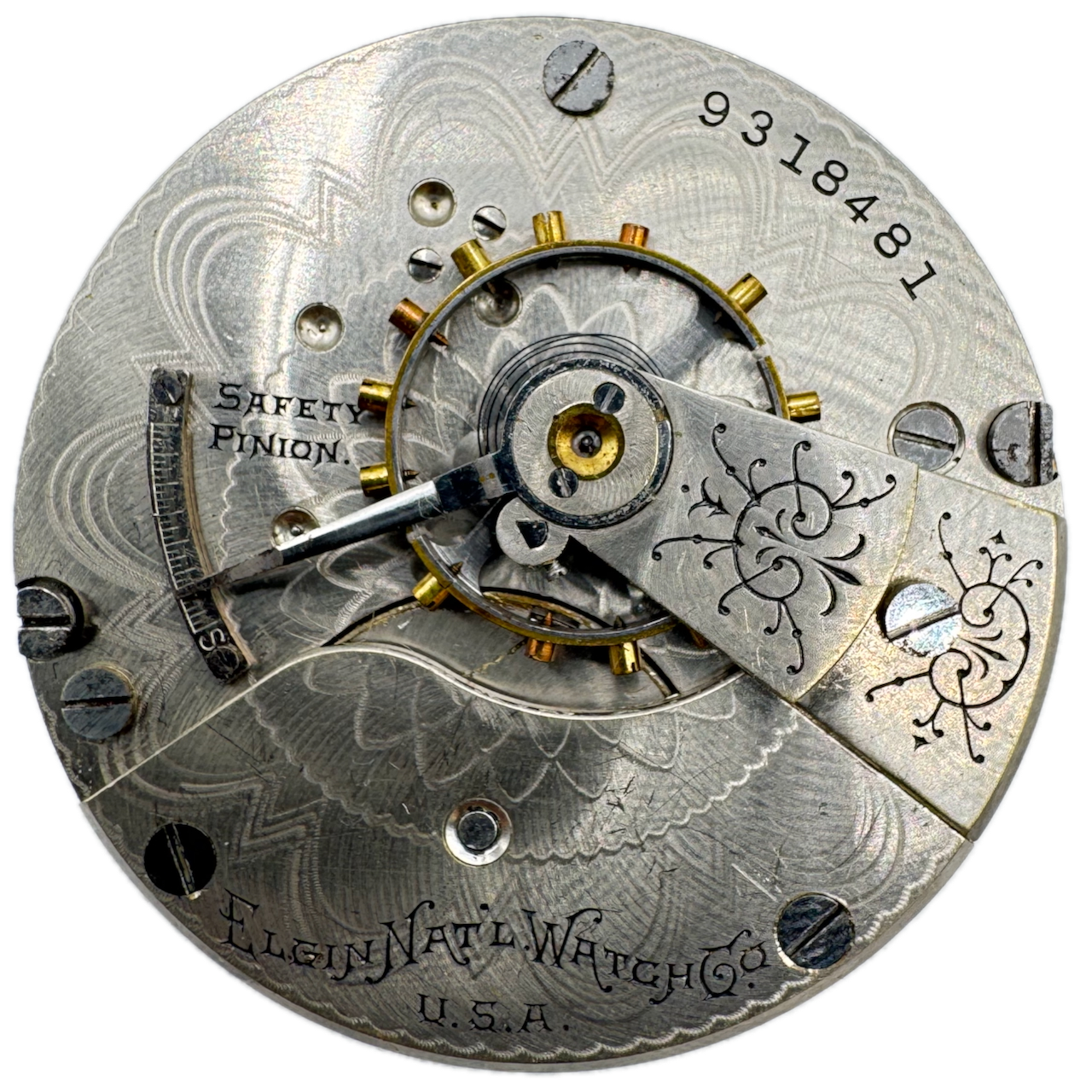 Antique 18 Size Elgin 7 Jewel Mechanical Pocket Watch Movement Grade 208 USA  