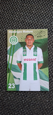 HEDWIGES MADURO # GRONINGEN / AJAX / VALENCIA - AUTOGRAMMKARTE (2)