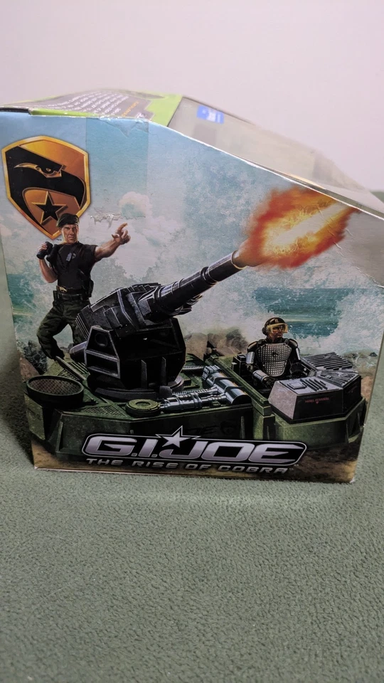 GI Joe Rise Cobra Artillería Láser Arma LEY 2009 Figuras Halcón Plata Grand Slam Foto 3 de 4