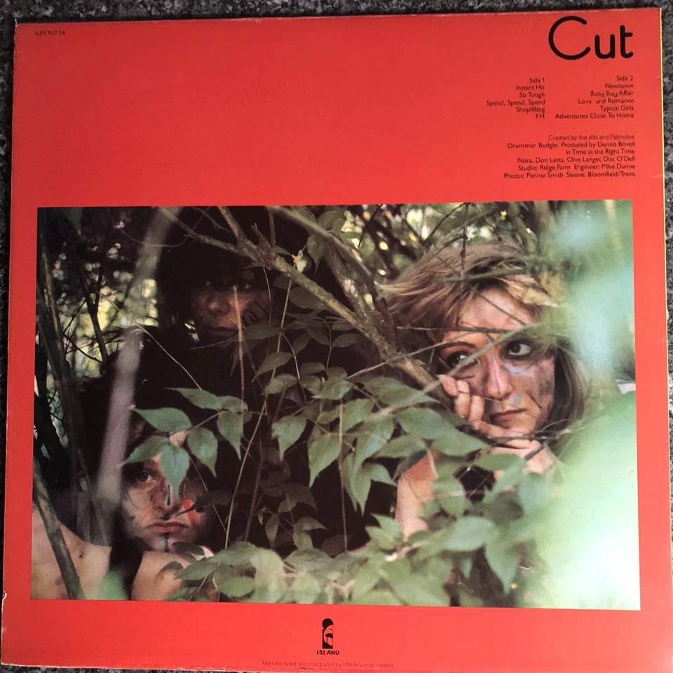 LP VINYL THE SLITS ALBUM CUT ISLAND ILPS 9573 UK 1ST PRESS 1979 EX+/EX+ - Image 4 of 4