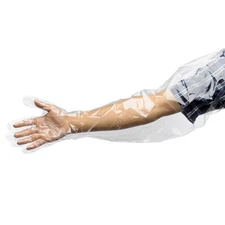 50 Pcs Extra Long Disposable Field Dressing Gloves for Gutting Field Dressing