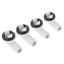 4 x 0.6Inch 15mm Air Conditioner Drain Hose Connector Elbow Fittings For Windows