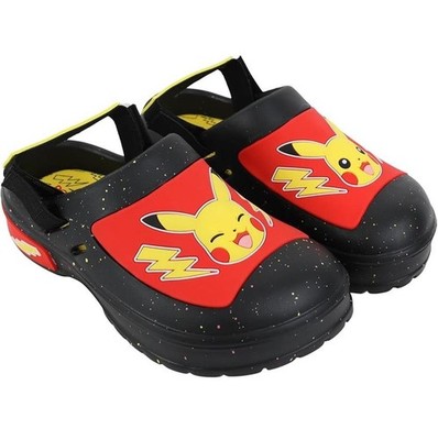 Boys Ground Up POKEMON Pikachu Beach Clogs Shoe Sandal Size 11 12 13 1 2 3 NWT