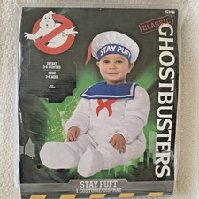 Disfraz de Halloween Cazafantasmas Bebé Infantil 3-6 Meses Estancia Puft Malvavisco Hombre