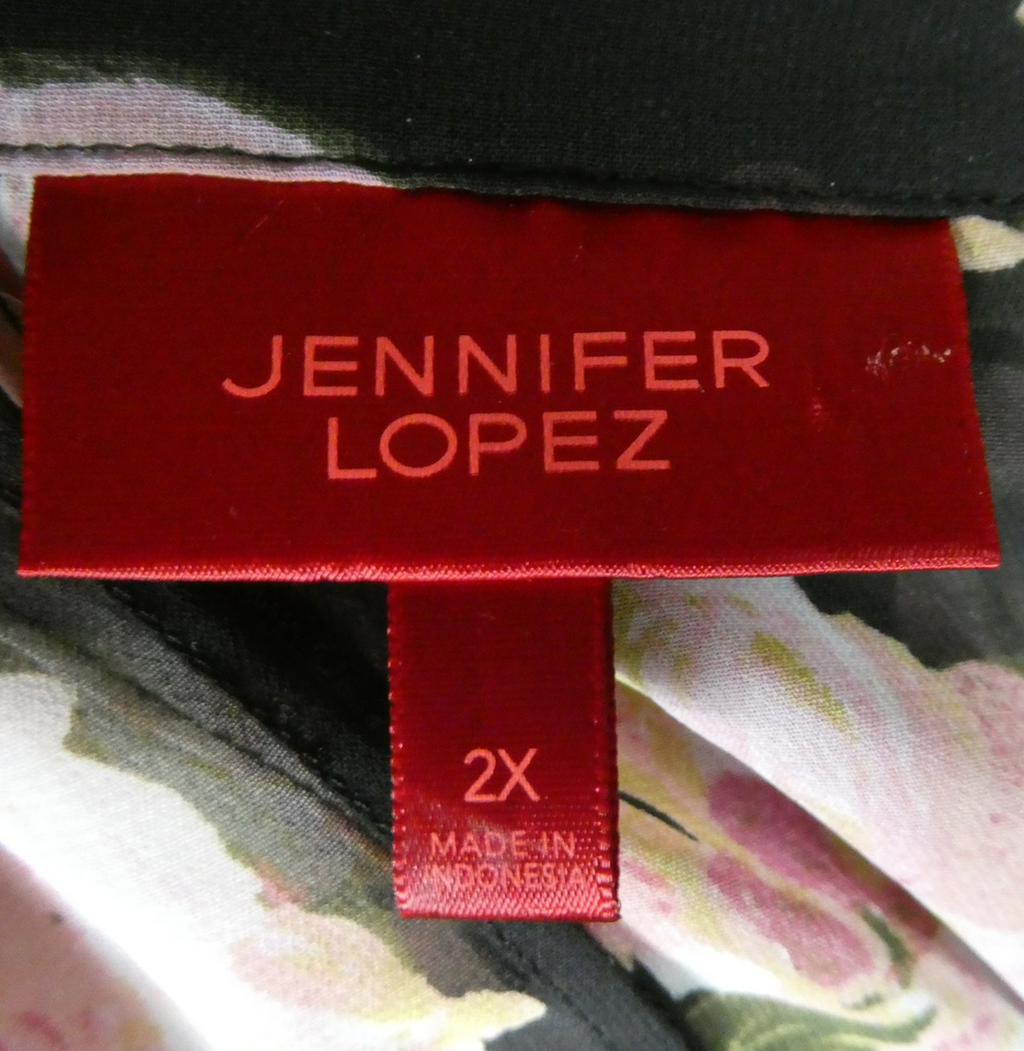 Jennifer Lopez Women Purple Sleeveless Blouse 0X Plus