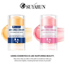 Crema en barra 60 % urea 2 % ácido salicílico crema para pies para talones agrietados piel seca coche