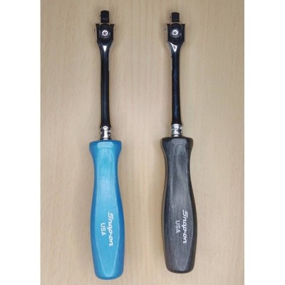Snap-on TMH10 1/4'' Antrieb 6'' Länge Hard Grip Breaker Bar 2 Stück PERLBLAU...