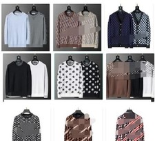 2025Men's womens round neck sweater cardigan sweater unisex sweater 5