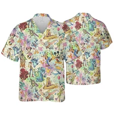 Movies Disney Hawaiian Shirt Mickey Friends Vintage Aloha Shirts
