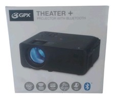 GPX PJ609B THEATER Projector with Bluetooth/New Open Box/Complete/Free Ship