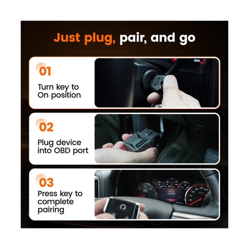 Replacement Key Fob: OBD Remote Start DIY Keyless Entry Compatible with 2015-... - Picture 3 of 7
