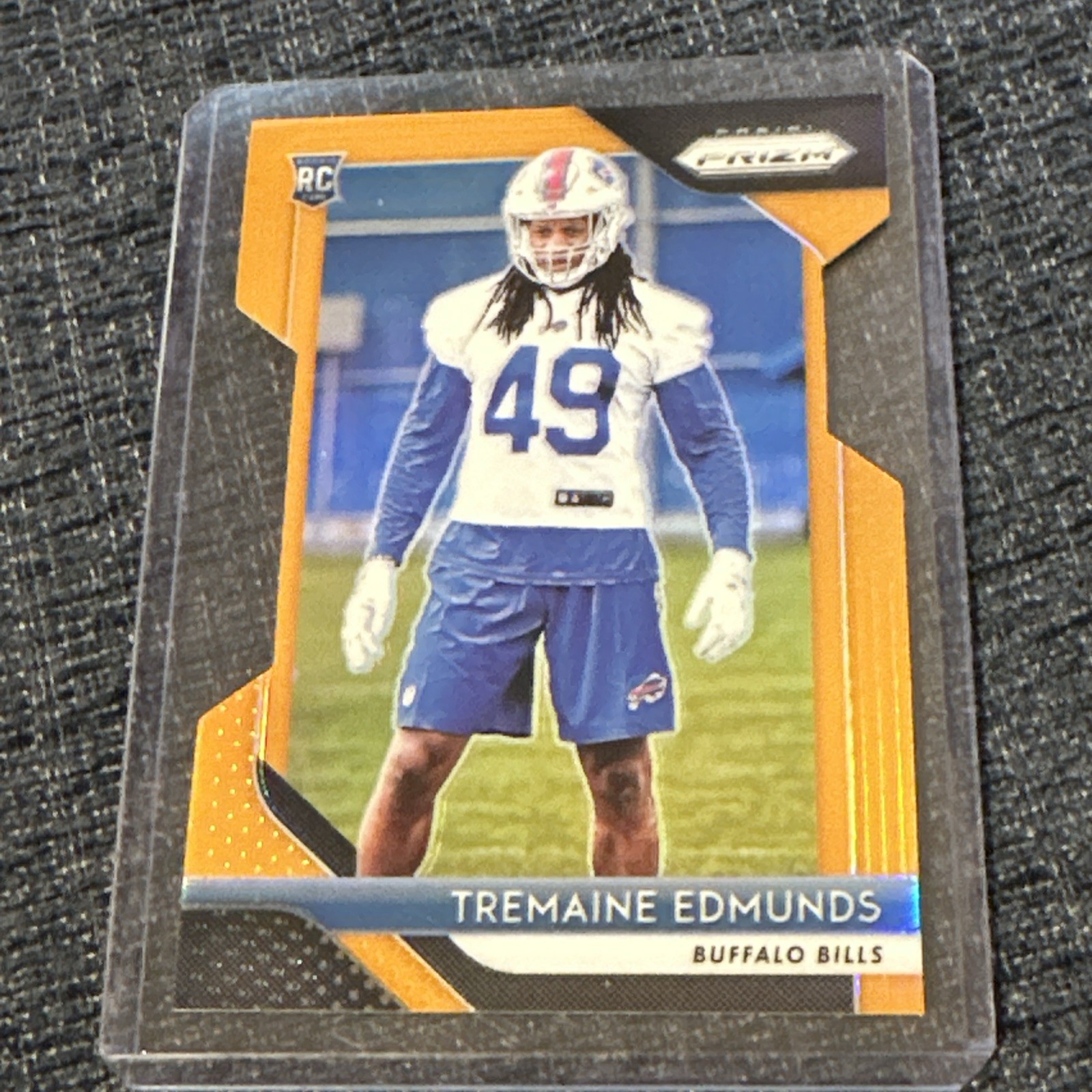 Tremaine Edmunds 2018 Prizm #247 Orange Prizm Die-Cut RC 148/249 Buffalo Bills