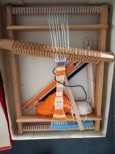 Webrahmen Kinder gebraucht Karton 41x32x8cm Vintage, Bedienungsanleitung