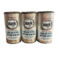 Magic Shaving Powder Aloe Vitamin E Skin Conditioning 4.5oz SoftSheen Carson 3x