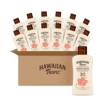 Sunscreen Lotion SPF 30 Sheer Touch Beige 2oz Pack Hawaiian Tropic