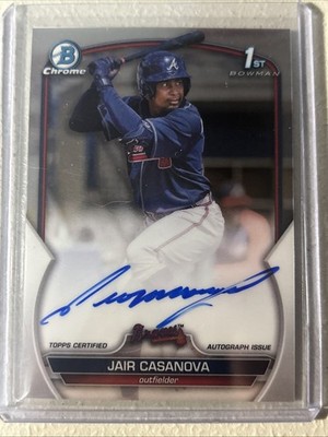 2023 Bowman Chrome - Prospect Autographs Jair Casanova #CPA-JCA (AU, RC)