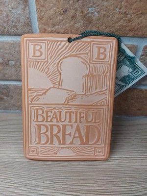 Schöner Brotwärmer von Hill Design 1993 typografische Backstein Backware