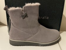 Emu Australia Beach Mini Grey Boots - Size 6