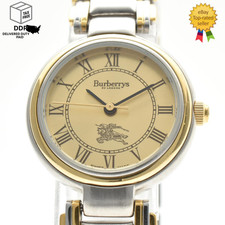 Orologio Donna Vintage [N MINT] Burberrys of London 8000 Romano Oro Argento GIAPPONE