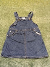Y2K Old Navy Kids Toddler Baby 3T Denim Dress Fall 2000 Vintage