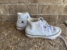 Converse Chuck Taylor All Star White High Top Unisex Kids Sneakers Size 1