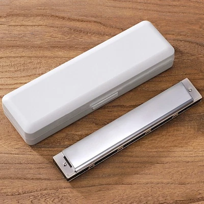 Harmonica for Key of Polyphonic C 24 Hole with for Case for Professional Player - Image 1 of 4