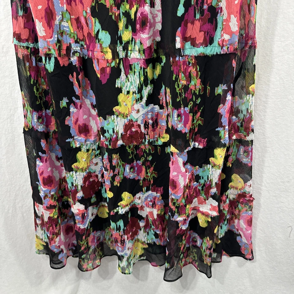 Maxi Vestido Jones Studio Y2K Artístico Colorido En Niveles Para Mujer Talla 22W Foto 4 de 4