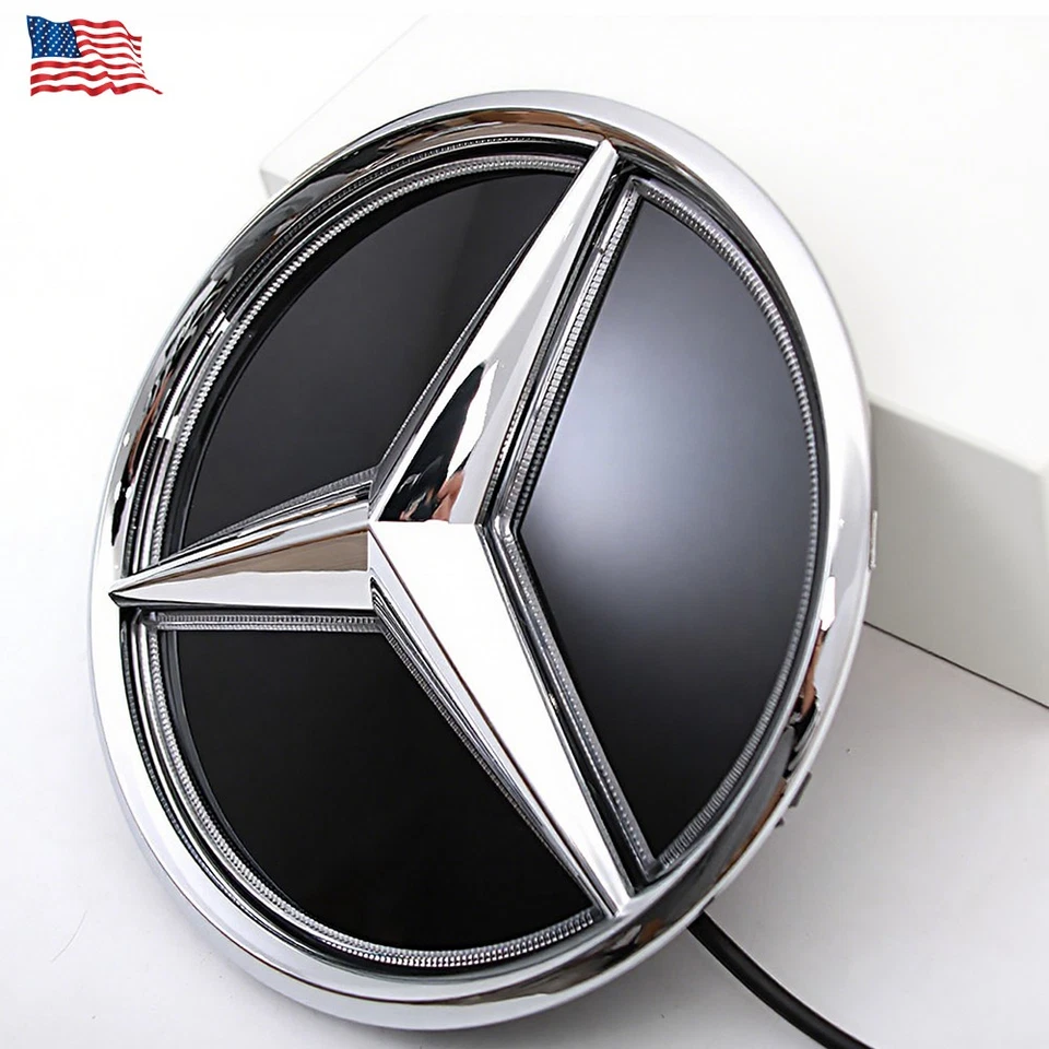 Fit For Mercedes-Benz Led Light Chrome Grille 3D Star Emblem 2019-2021 A260 C300 Foto 4 de 4