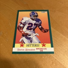 1991 Fleer Football Hitters! Card 407 Steve Atwater