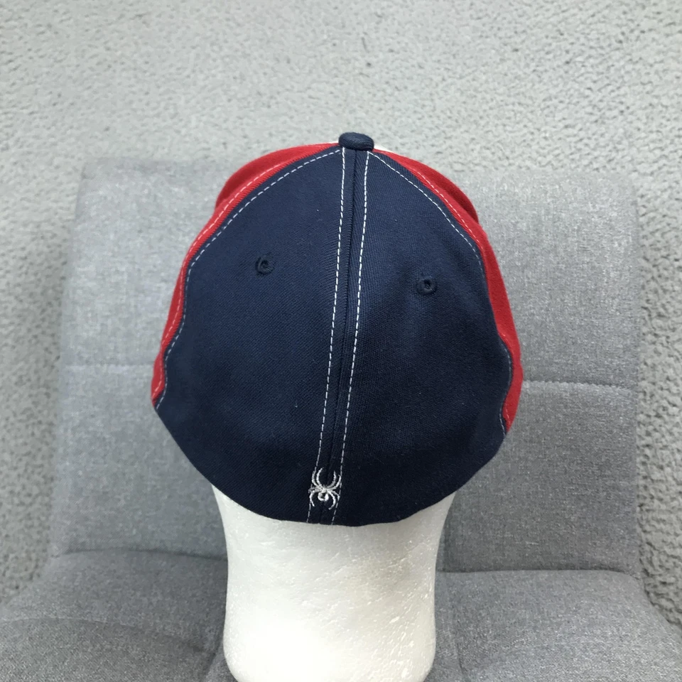 Gorra Spyder Ajustada Para Hombre L/XL Roja Blanca Azul Estrellas S Logo TekFlex Patriótica Foto 4 de 4