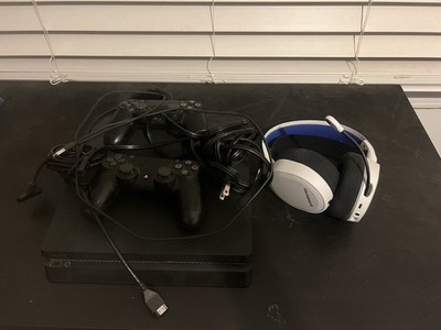 Sony PlayStation 4 Slim Model (CUH-2215B) 1TB Console w/ 2 Controllers & Headset