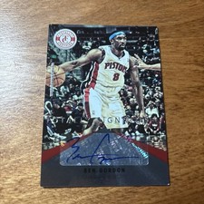 2012/13 Panini Limited Limited Signatures  /25 Ben Gordon #15 Auto Corner white 