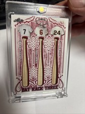2021 Leaf Lumber Bat Rack Three 1/1 Game Used Mantle Musial Mays One of a Kind !