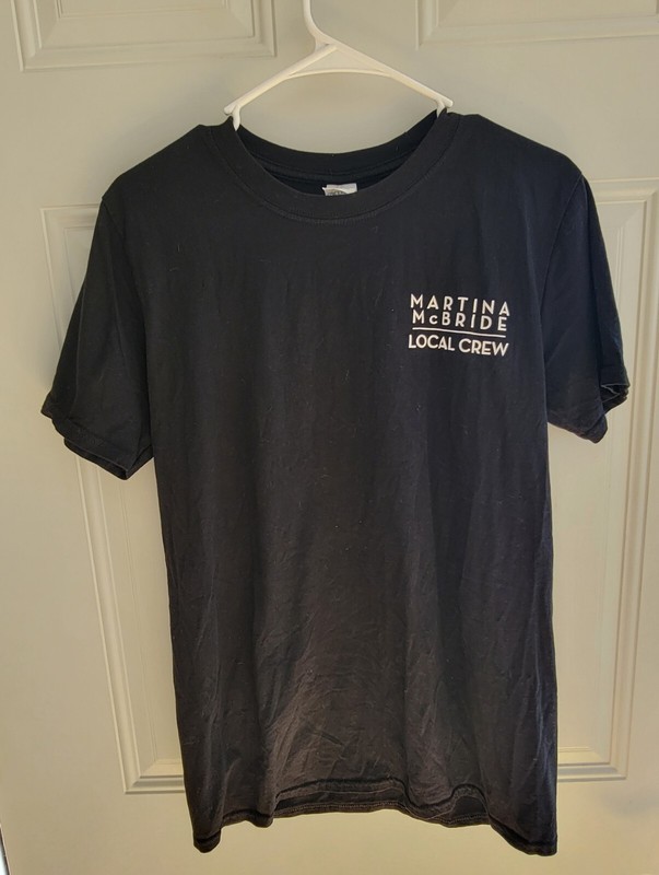 Martina McBride Local Crew Concert T-Shirt, Size Medium 