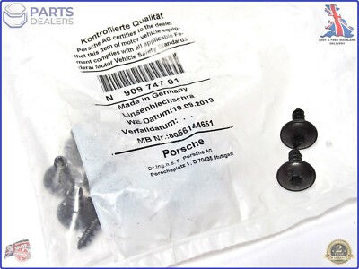 3x ORIGINAL PORSCHE RADLAUF UNTERWANNE GITTER STOßSTANGE SCHRAUBEN M5x16