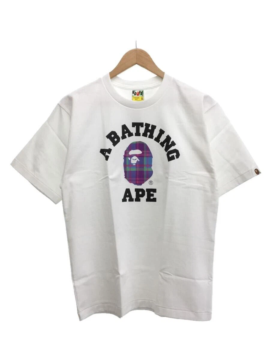 White and purple bape shirt cheap