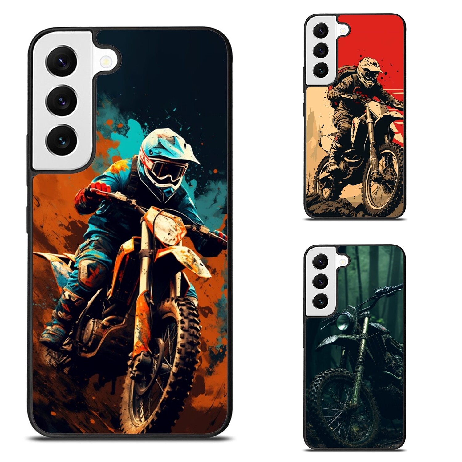 Trendy Case For Samsung Galaxy Z Fold Flip 3 4 5 6 super cool dirt bike