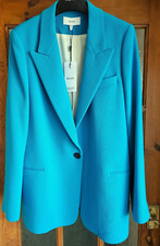 Reiss Blake-sb Blazer, Turquoise. Size 14. £298