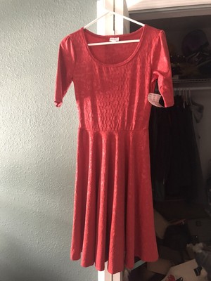 LOT 2 LLR LuLaRoe dresses Red Nicole 