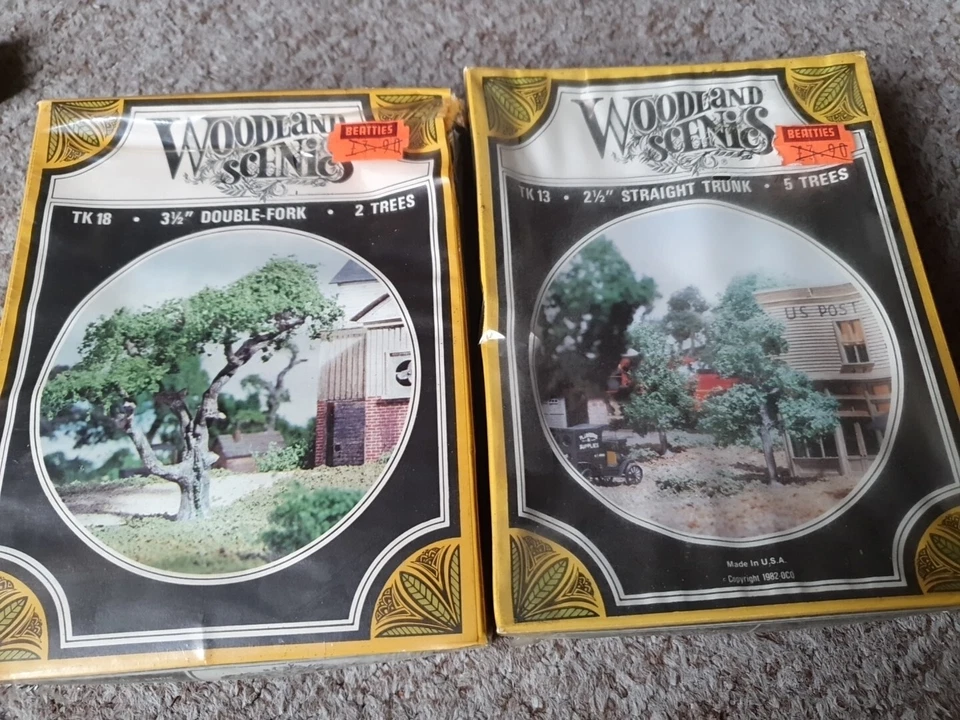 Vintage BNIB Woodland Scenics Trees  TK13 & TK18 OO Or HO Gauge & Lichen & Cork  - Image 2 of 4