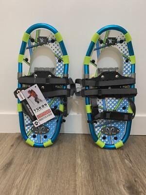 NEW Kid's Yukon Charlie's Mountain Goat Snowshoes 7x16 BLUE