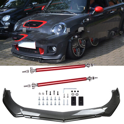 For MINI COOPER R56 R56 F55 F56 Car Front Bumper Lip Splitter Carbon ...