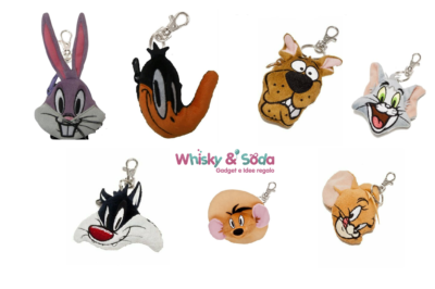 LOONEY TUNES Portamonete Portachiavi In Peluche Di Jerry (Tom & Jerry), Altezza 6 Cm