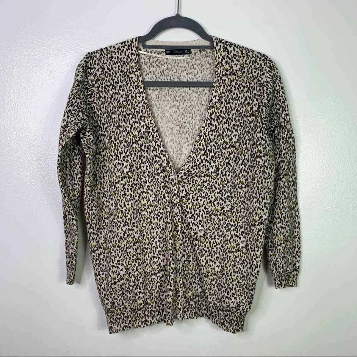 Zara leopard hotsell cardigan