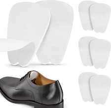 Felt Tongue Pads for Shoes - Soft Self-Adhesive Shoe Inserts 3 Pairs, White