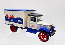 ERTL Blue  White 1:34 Scale Diecast True Value Hawkeyed Motors Bank Truck