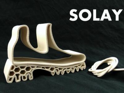 SOLAY / 3d LAY FILAMENT 1,75mm / shoe soles / paintable / elastic as caoutchouc