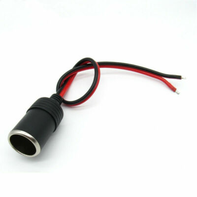 1pcs 10A Car Cigarette Lighter Socket Female Part Power Supply Connection  Black