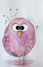 original watercolor painting signed